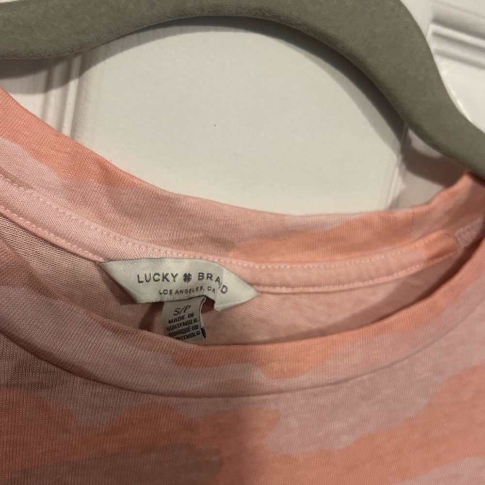 Lucky Brand Pink Camo T-Shirt Dress - Picture 3 of 3